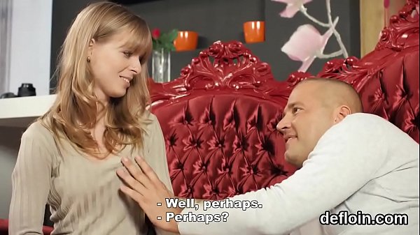 Glamorous bombshell rubs narrow snatch and loves losing virginity 