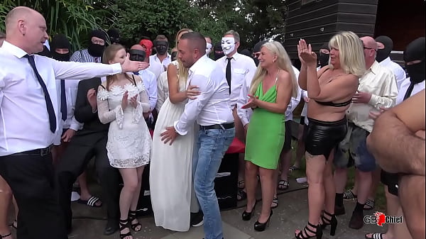 Wedding outdoor creampie gangbang group sex orgy