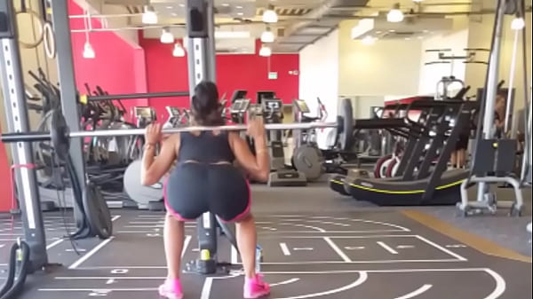 sexy girl in the gym  