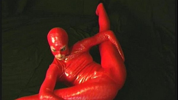 Cigar smoking Lady in latex 