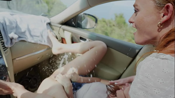 Agony of SQUIRTING in my Car and Peeing OUTDOORs in 8K