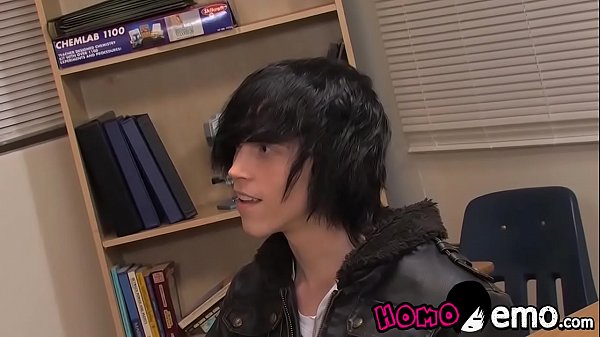 Emo twink ass banged by hung teacher  