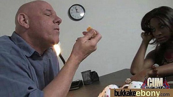 Ebony Babe Sucks Group Of White Guys 8