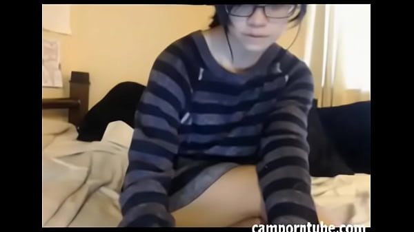 Very cute asian teen masturbates