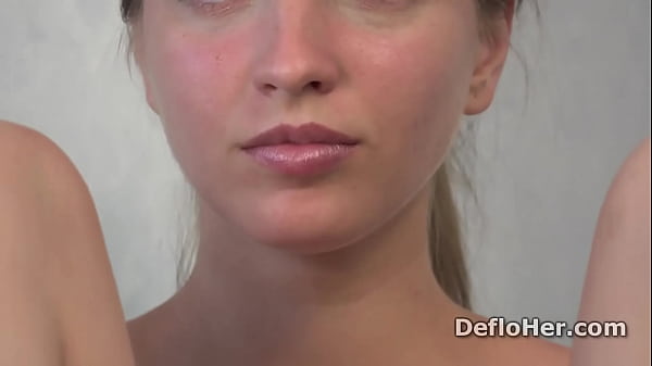 Slim virgin Victoria Nedveslyuk tries to get herself in a mood to masturbate