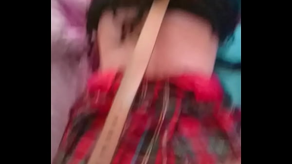 On a leash doggy style