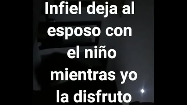 Su esposo cuidando el beb&eacute;, ella cuidando mi verga!!!