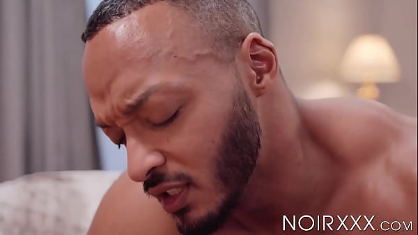 Inked muscular jock Dillon Diaz dick sucked by adorable gay Nic Sahara before Nic pounded his tight ass with enormous rock hard dick.  