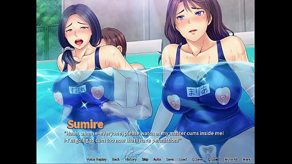 Netorious Neighbor Cumming for their Wifes ep4 - Threesome in the pool