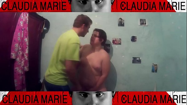 This is how a horny fat woman is dominated by sticks  