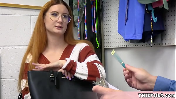 Cute Irish shoplifter fucked on CCTV  