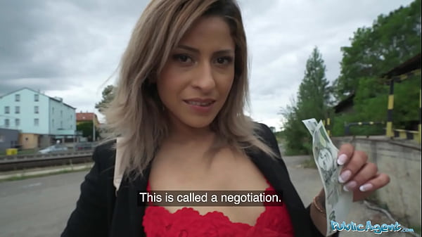 Public Agent Africa Danger sit on a big fat cock for a fist full of euros  