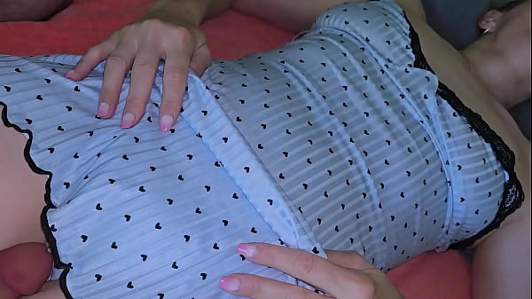 Close-up pussy fuck while home alone with my stepbrother