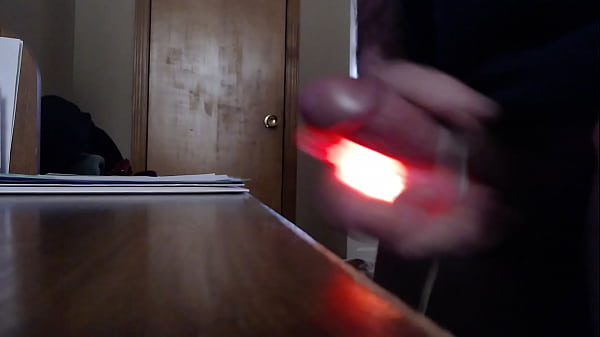 Jerking with hands free cum toy