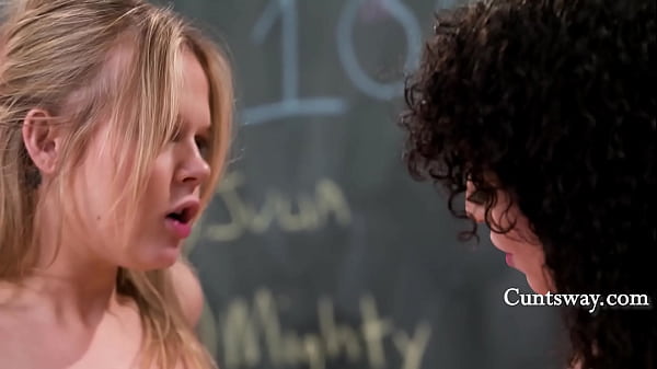 Coco Lovelock And Pixie Smalls Sneak Into A Classroom And Fuck Eachother
