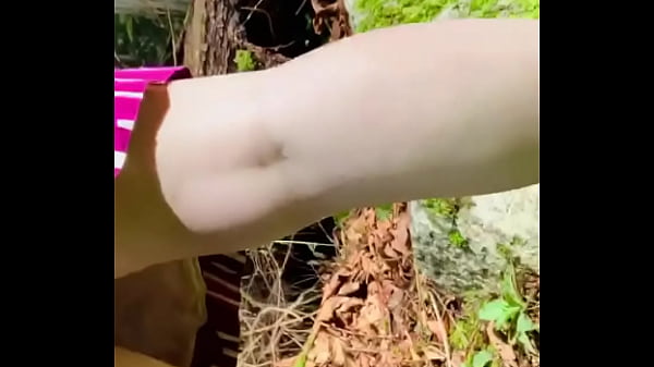 Sexy Student Lifts Her Dress For All to See Ouside