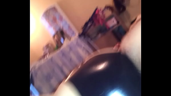 Me fucking my wife's big ass in latex pants at home