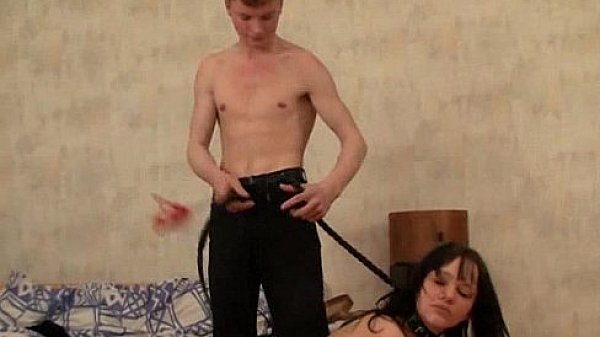 He persuaded the Russian beauty on BDSM part 4  