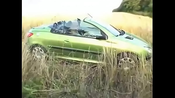 Blonde Private sex in the car outdoors tape  