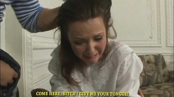 Sexy village girl takes humiliating throat and pussy fucking