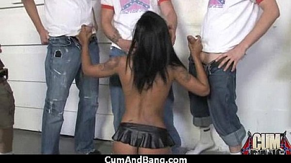 Hot ebony Services White Men Group 10  