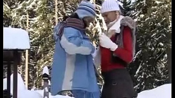 Busty lesbian Yvone plays with a lesbian 1  