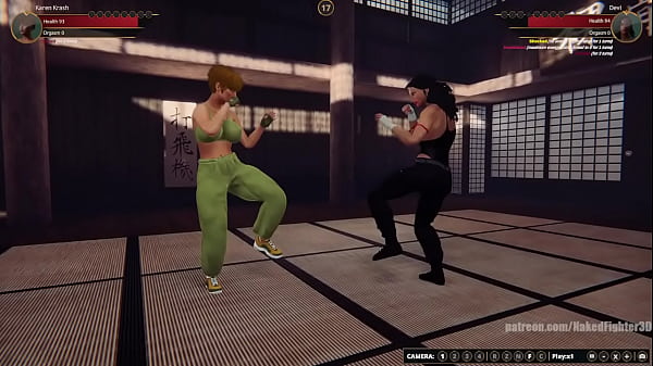 Karen VS Devi [NF3D Female MMA Combat Dojo]