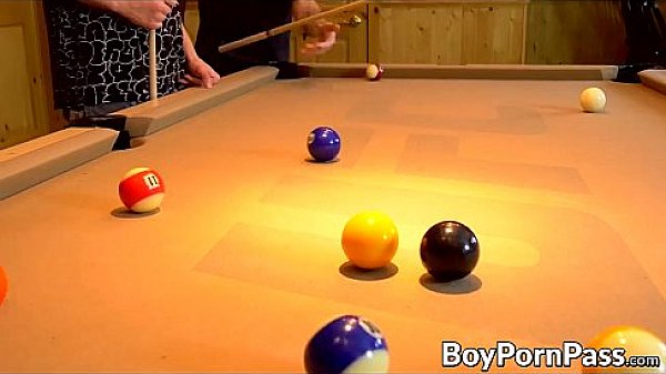 Jimmy and Hunter play the game of pool with a high stakes