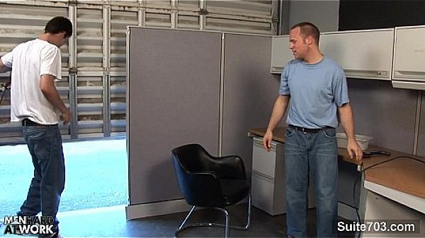 Lovely gays screwing asses at the work 