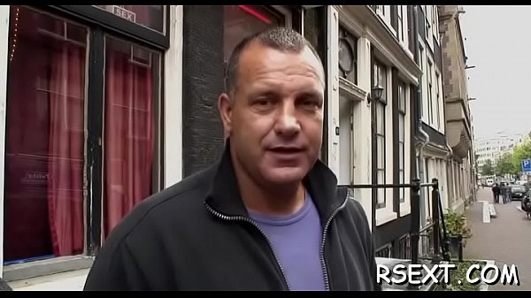 Girl gives hand and oral sex