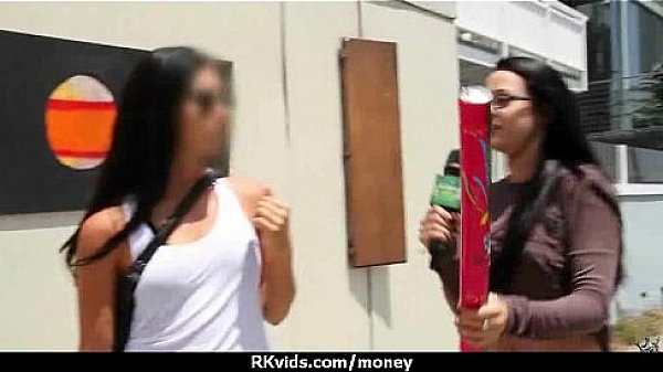 Amateur girl accepts cash for sex from stranger 21