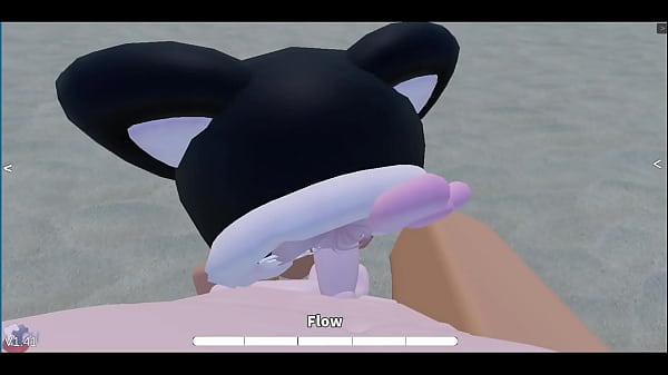 Smashing with a girl on a beach~