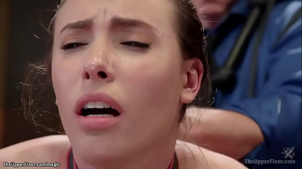 Master James Mogul makes big cock Tommy fuck two hot bound slaves Casey Calvert and Zoey Monroe in mouths and pussies and asses in the Upper Floor