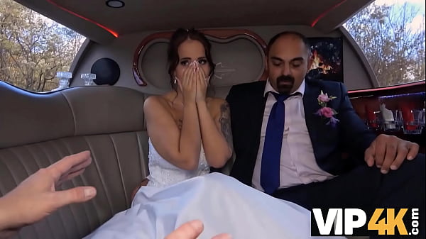 VIP4K. Enticing bride-to-be rocks out with injured guy before husband  