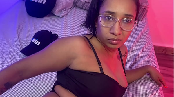 My stepmom helps to take out my cum