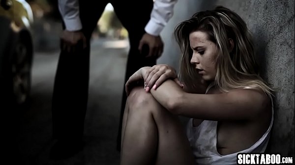 Sexy blonde young girl fucks by a bad guy