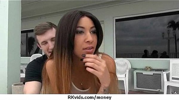 Tight teen fucks a man in front of the camera for cash 27