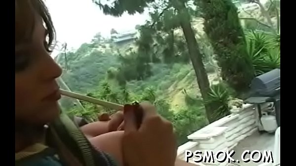 Giving her guy a sloppy bj  