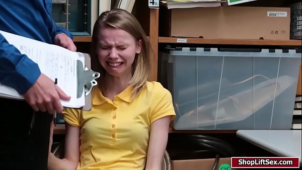 Babe Catarina Petrov caught by CCTV and fucked by LP officer dick