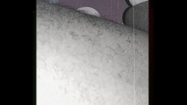 Licking on honey stick