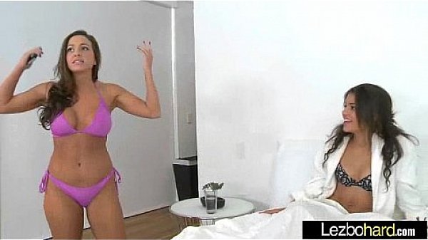 Lesbians (Abigail Mac & Gabriella Ford) Play On Cam With Their Hot Bodies clip-01