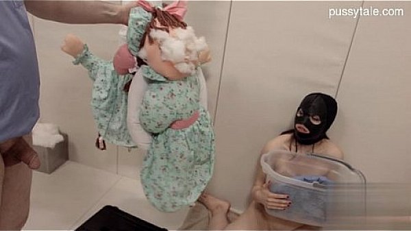 Busty model public anal