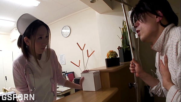 Sexy japanese nurse girl make nice blowjob and fuck in the hospital