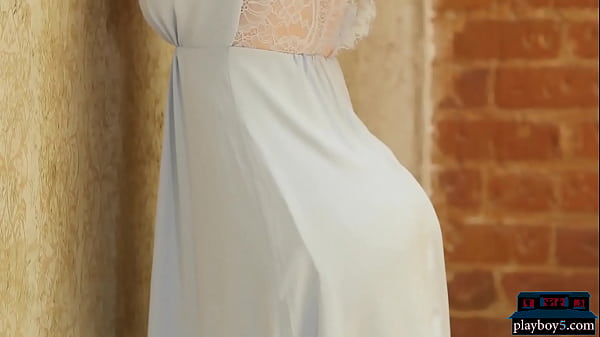 Big boobs blonde babe Ora Young gets naked