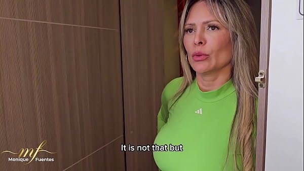 The musical neighbor - Cuckold husband leaves his Milf neighbor's mouth full of cum - Monique Fuentes