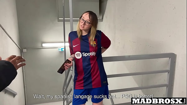 A Barcelona Supporter Fucked By PSG Fans in The Corridors Of The Football Stadium !!!