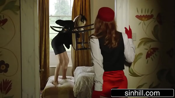 Naughty Red Head Bell-Girl Joins Guest Couple For 3Some Fun