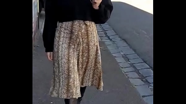 Respectable Milf GodivaTheLoveDoll enjoys the first warm weather of summer, strolling the neighbourhood in a summer dress and sexy lace crotchless panties.