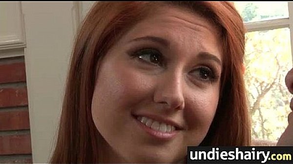 Hairy pussy babe gets big cock blowjob and fuck 16