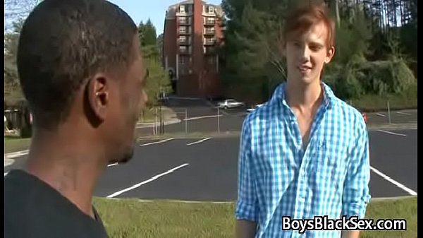 Black Gay Muscular Man Seduces Teen White BOy For A Good Fuck 15